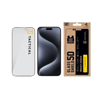 Ochranné sklo Tactical Glass Shield Privacy Stealth 5D Apple iPhone 15 Pro čierne