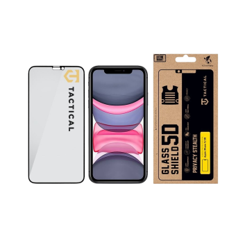 Ochranné sklo Tactical Glass Shield Privacy Stealth 5D Apple iPhone 11/XR čierne