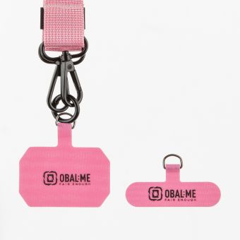 OBAL:ME NeckTag Ribbon popruh na telefón ružový