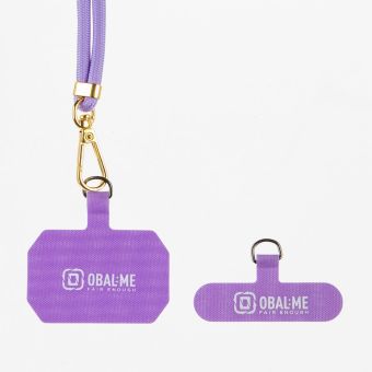OBAL:ME NeckTag Allure šnúrka na telefón fialová
