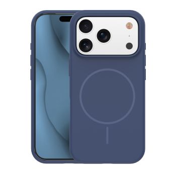 Obal Silicone Thin Mag Apple iPhone 17 Pro tmavomodrý