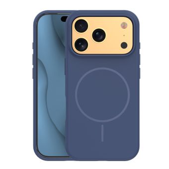 Obal Silicone Thin Mag Apple iPhone 17 Pro Max tmavomodrý
