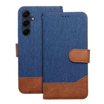 Jeans Book Samsung A37 A376 5G - modro-hnedý (s prackou)