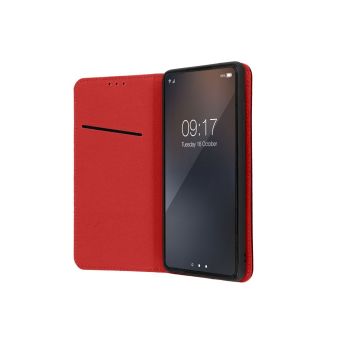 Smart Pro Book Kožený Samsung A57 A576 5G - červený (vínový)