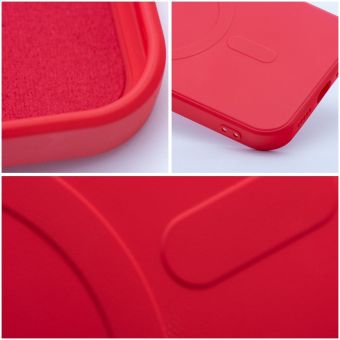 Obal SILICONE MAG COVER MagSafe Samsung Galaxy A37 5G A376 červený
