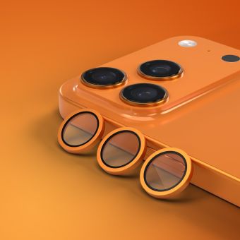 Ochranné sklo na fotoaparát Etteri Camera Lens Protector Apple iPhone 17 Pro/17 Pro Max oranžové