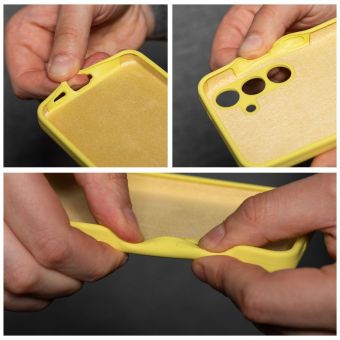 Obal SILICONE 2mm Samsung Galaxy A57 5G A576 žltý