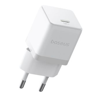 Baseus Palm Fast USB-C 20W + kabel USB-C/USB-C 1m biela