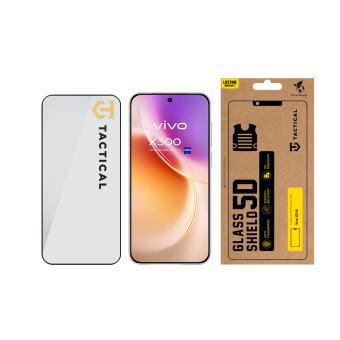 Ochranné sklo Tactical Glass Shield 5D Vivo X300 čierne
