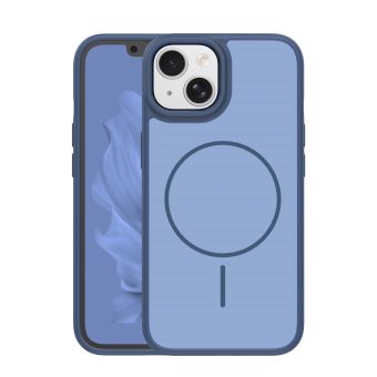Frame Thin Magsafe TPU/TPC  iPhone 14 - tmavo-modré