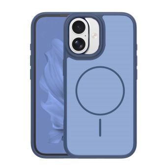 Frame Thin Magsafe TPU/TPC  iPhone 16 - tmavo-modré