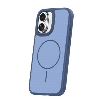 Frame Thin Magsafe TPU/TPC  iPhone 16 - tmavo-modré