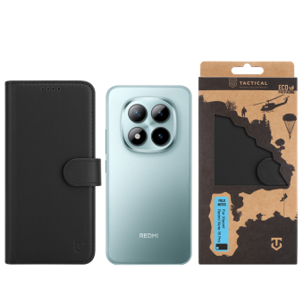 Tactical Field Notes Book Xiaomi Redmi Note 15 Pro - čierne (s prackou)