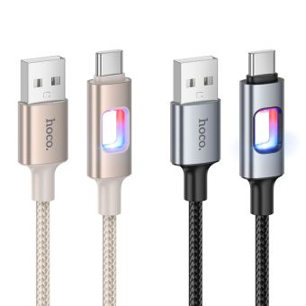 Kábel Hoco U144 USB-A/USB-C 3A 1,2m - biely