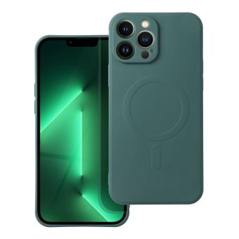 Obal SILICONE MAG COVER MagSafe Samsung Galaxy A27 5G A276 zelený