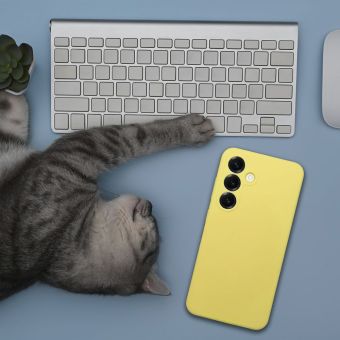 Obal SILICONE 2mm Samsung Galaxy A27 5G A276 žltý