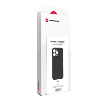 Forcell F-Protect Rubber Premium Silicone TPU iPhone 15 Pro Max MagSafe - čierne