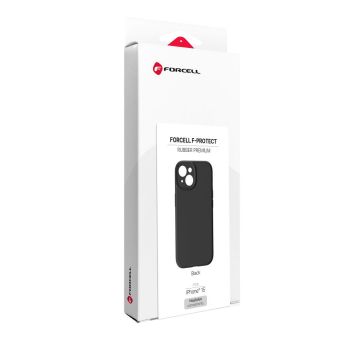Forcell F-Protect Rubber Premium Silicone TPU iPhone 15 MagSafe - čierne