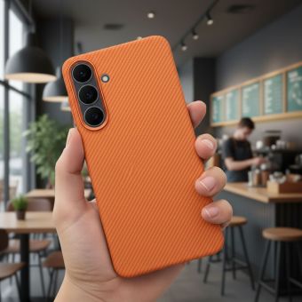 Obal KEVLAR MagSafe Samsung Galaxy S26 Plus 5G S946 oranžový