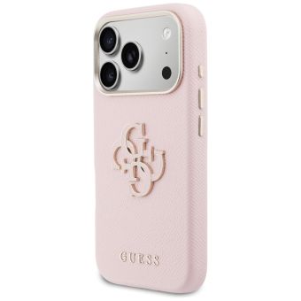 Obal Guess PU Resin Logo Apple iPhone 17 Pro GUHCP17L5PS4RGGP ružový