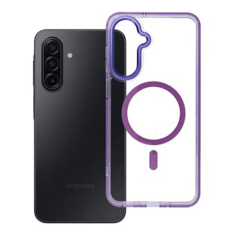 Obal FRAME CLEAR HYBRID MAG COVER MagSafe Samsung Galaxy A17 4G A175/A17 5G A176 fialový