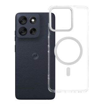 Obal FRAME CLEAR HYBRID MAG COVER MagSafe Motorola Moto G56 5G transparentný