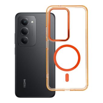 Obal FRAME CLEAR HYBRID MAG COVER MagSafe Xiaomi Redmi 15 4G/5G oranžový