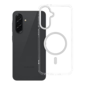 Obal FRAME CLEAR HYBRID MAG COVER MagSafe Samsung Galaxy A36 5G A366 transparentný