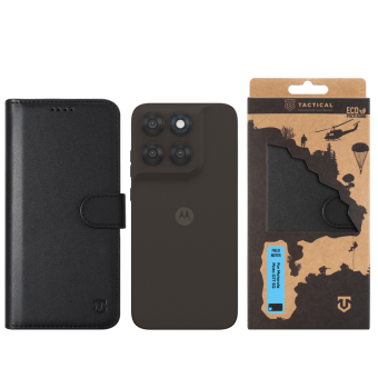 Obal Tactical Field Notes Book Motorola Moto G77 5G čierny