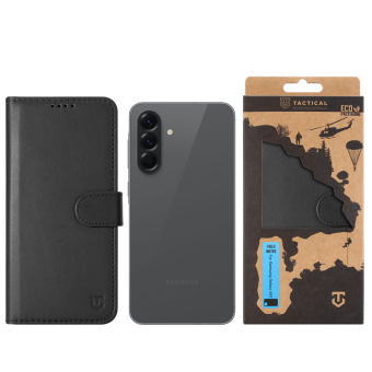 Tactical Field Notes Book Samsung A57 A576 5G - čierne (s prackou)