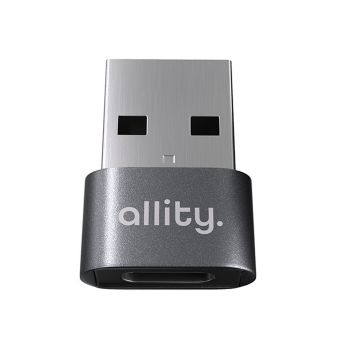 Allity ABA-101, adaptér/redukcia OTG USB-C do USB-A, sivý