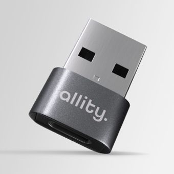 Allity ABA-101, adaptér/redukcia OTG USB-C do USB-A, sivý