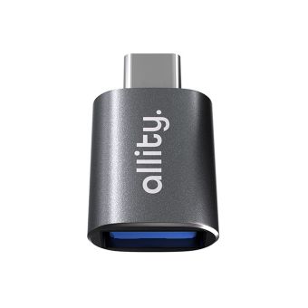 Allity ABA-102, adaptér USB 3.0 do USB-C, sivý