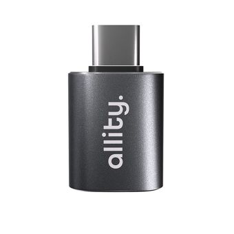 Allity ABA-102, adaptér USB 3.0 do USB-C, sivý