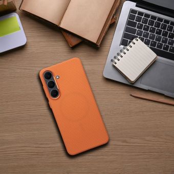 Obal KEVLAR MagSafe Samsung Galaxy A37 5G A376 oranžový