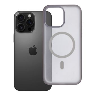 Obal FLEXLINE MAG COVER MagSafe Apple iPhone 16 Pro Max sivý