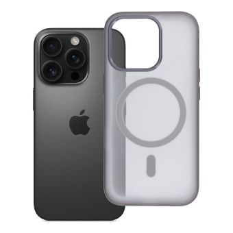Obal FLEXLINE MAG COVER MagSafe Apple iPhone 16 Pro sivý