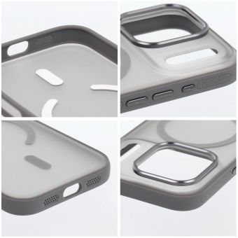 Obal FLEXLINE MAG COVER MagSafe Apple iPhone 16 sivý