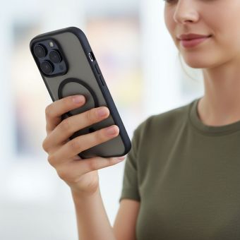 Obal FLEXLINE MAG COVER MagSafe Apple iPhone 16 Pro čierny