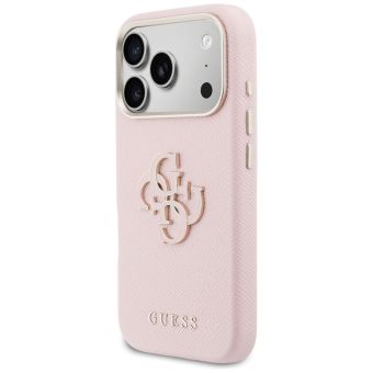 Obal Guess PU Resin Logo Apple iPhone 17 Pro Max GUHCP17X5PS4RGGP ružový