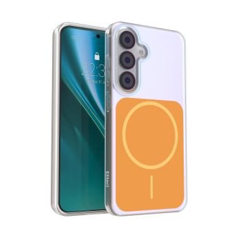 Obal Etteri Hidden Pearl MagSafe Samsung Galaxy S25 5G S931 oranžový