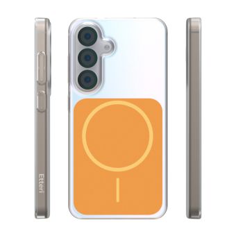 Obal Etteri Hidden Pearl MagSafe Samsung Galaxy S25 5G S931 oranžový