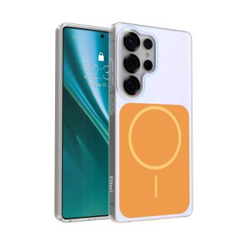 Obal Etteri Hidden Pearl MagSafe Samsung Galaxy S25 Ultra 5G S938 oranžový