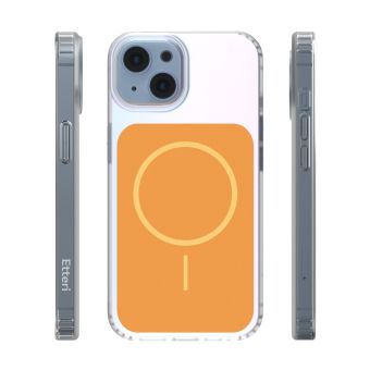 Obal Etteri Hidden Pearl MagSafe Apple iPhone 13 oranžový