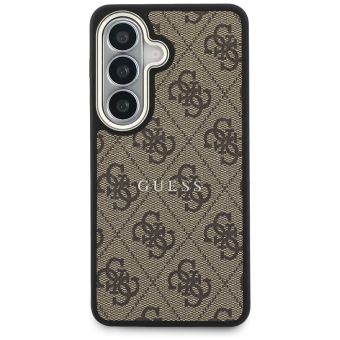 Guess case 4G Embossed Ring MagSafe for Samsung Galaxy S26 Plus brown
