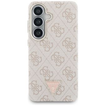 Guess case 4G Triangle Logo MagSafe for Samsung Galaxy S26 pink