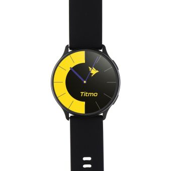 Smartwatch TITMO O-200 (GPS, AMOLED, bluetooth call, silicone strap) black