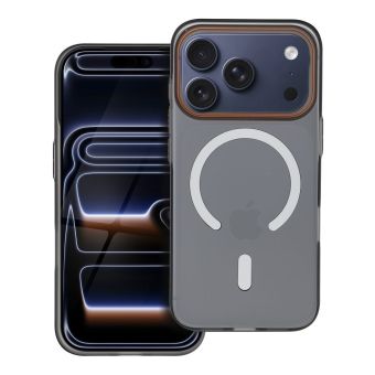 Obal GO ORANGE MagSafe Apple iPhone 16e/17e čierny