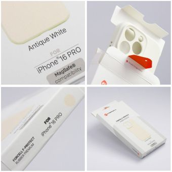 Forcell F-Protect Rubber Premium Silicone TPU iPhone 16e/17e MagSafe - biele