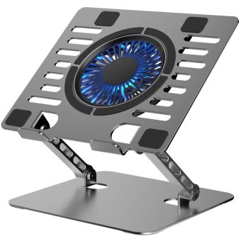 ART P12 1xUSB-A LED hliník, stojan s ventilátorom